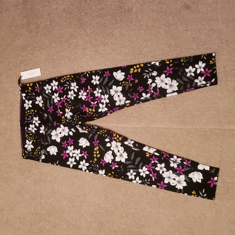 NWT Calvin Klein Performance Women's Floral Print Leggings